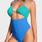 Women's One Piece Flattering Cheeky High Cut Out Cute Swimsuit