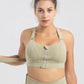Women's Plus Size Zip-Front High Impact Sports Bra: Ultimate Support & Comfort