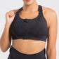 Women's Plus Size Zip-Front High Impact Sports Bra: Ultimate Support & Comfort