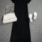 Women's Relaxed Off-Shoulder Batwing Sleeve Maxi Lounge Dress - Soft & Chic