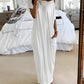 Women's Relaxed Off-Shoulder Batwing Sleeve Maxi Lounge Dress - Soft & Chic