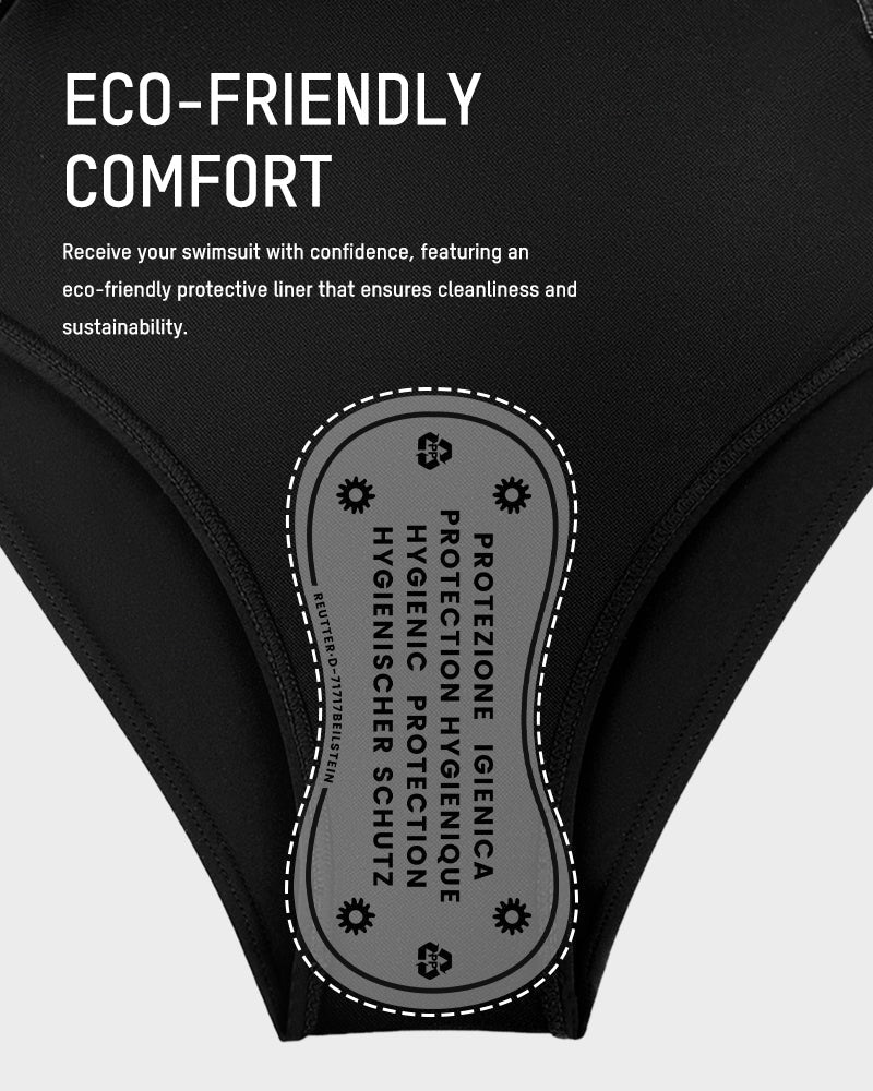 Stylish Plus Size Tummy Control One-Piece Swimsuit for Women, Slimming Fit