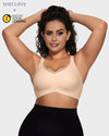 Women's Seamless V-Mesh Wireless Bralette: Ultra-Comfortable Supportive Everyday T-Shirt Bra