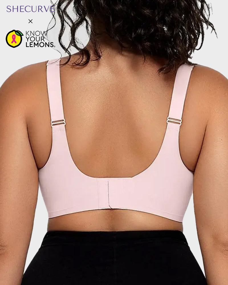 Women's Seamless V-Mesh Wireless Bralette: Ultra-Comfortable Supportive Everyday T-Shirt Bra