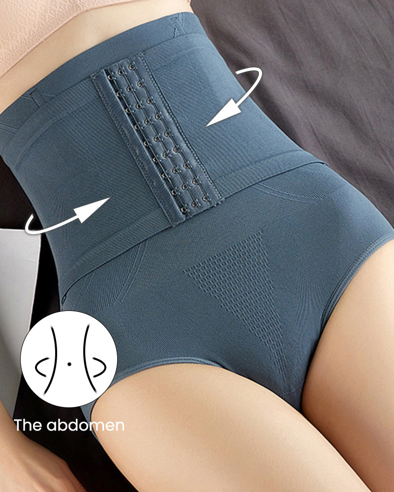 Comfortable Double-Layer High Waist Tummy Control Shaping Panty for Women