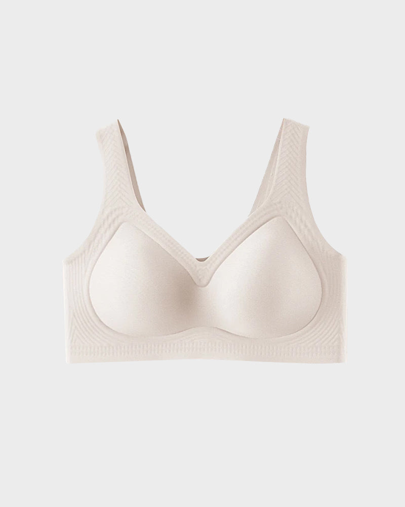 Cooling Wire-Free Antibacterial Minimizer Bra: Seamless Comfort & Gentle Lift