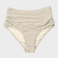 Chic Textured Knot-Front High-Waisted Bikini Set for Women