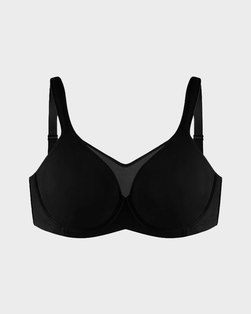 Comfortable Plus Size Cooling Full Coverage Minimizer Underwire Bra