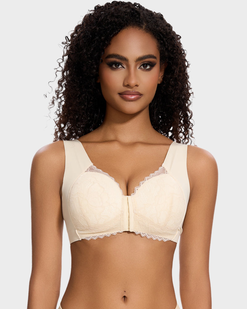 SheCurve 5D Front Closure Wireless Support Bra - Ultimate Comfort & Shaping Lift