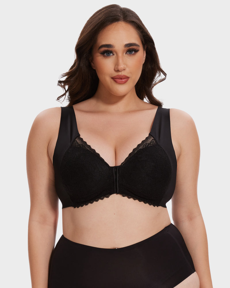 SheCurve 5D Front Closure Wireless Support Bra - Ultimate Comfort & Shaping Lift