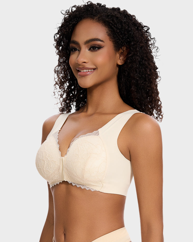 SheCurve 5D Front Closure Wireless Support Bra - Ultimate Comfort & Shaping Lift