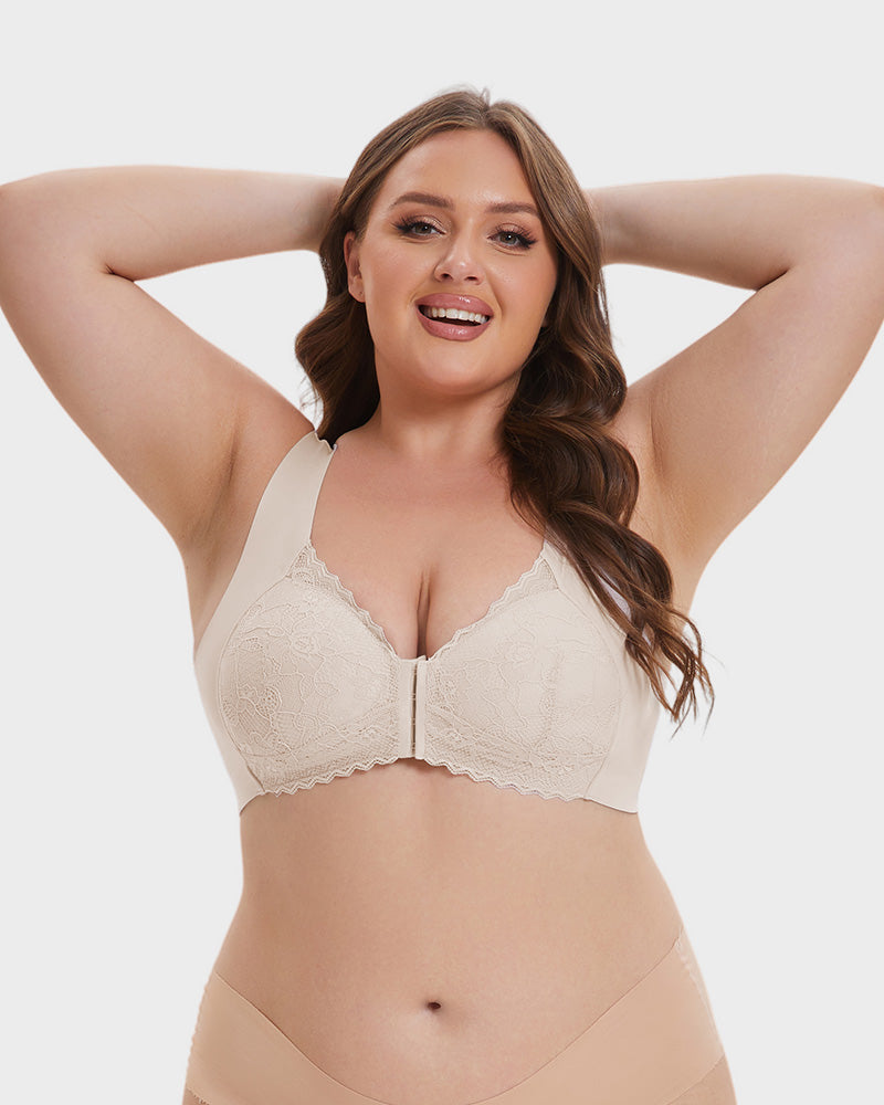 SheCurve 5D Front Closure Wireless Support Bra - Ultimate Comfort & Shaping Lift