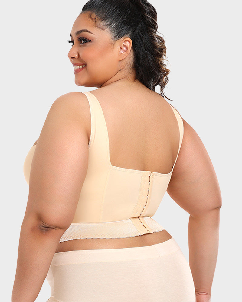 SheCurve Built-In Shapewear Longline Push-Up Bra for Smooth Support & Lift