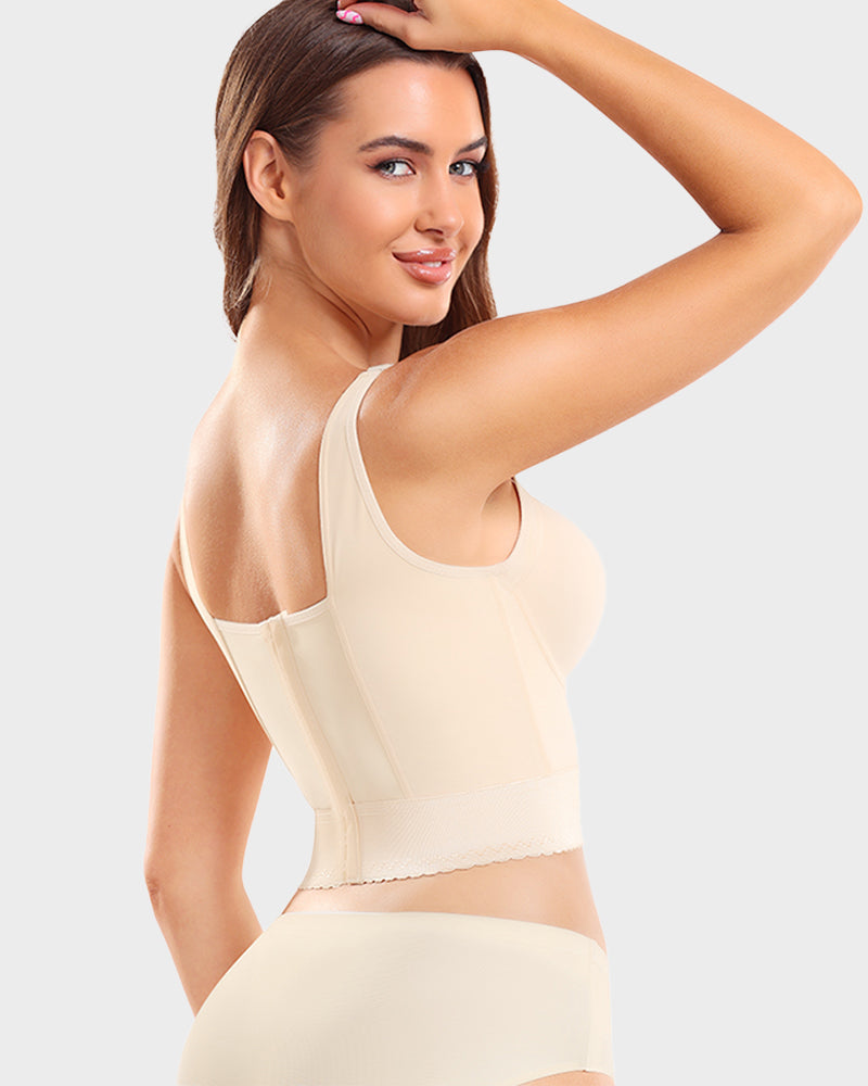 SheCurve Built-In Shapewear Longline Push-Up Bra for Smooth Support & Lift
