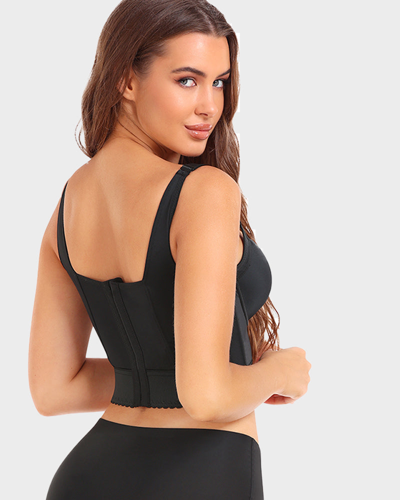SheCurve Built-In Shapewear Longline Push-Up Bra for Smooth Support & Lift