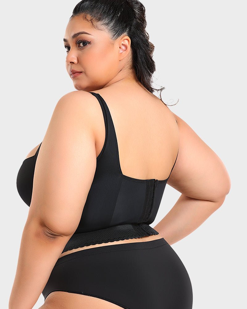 SheCurve Built-In Shapewear Longline Push-Up Bra for Smooth Support & Lift