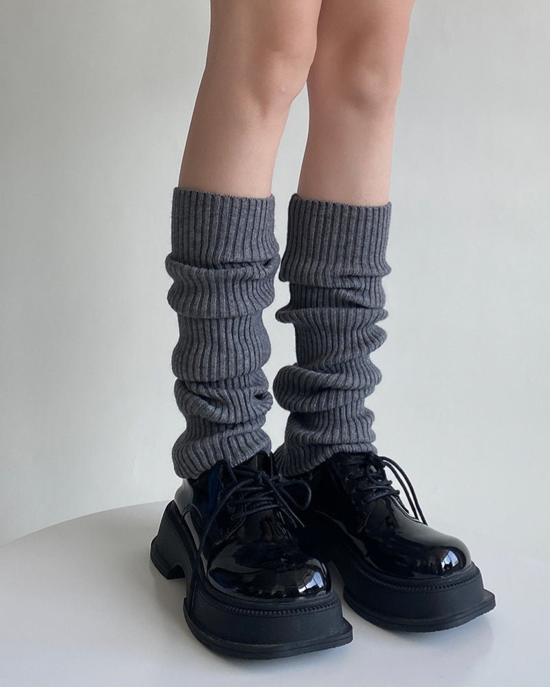 Cozy Ribbed Knit Leg Warmers for Women, Stylish Winter Warmth Accessory