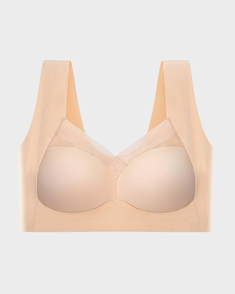 Ultimate Comfort Smoothing Mesh Bra: Wireless, Full Coverage, Breathable Support