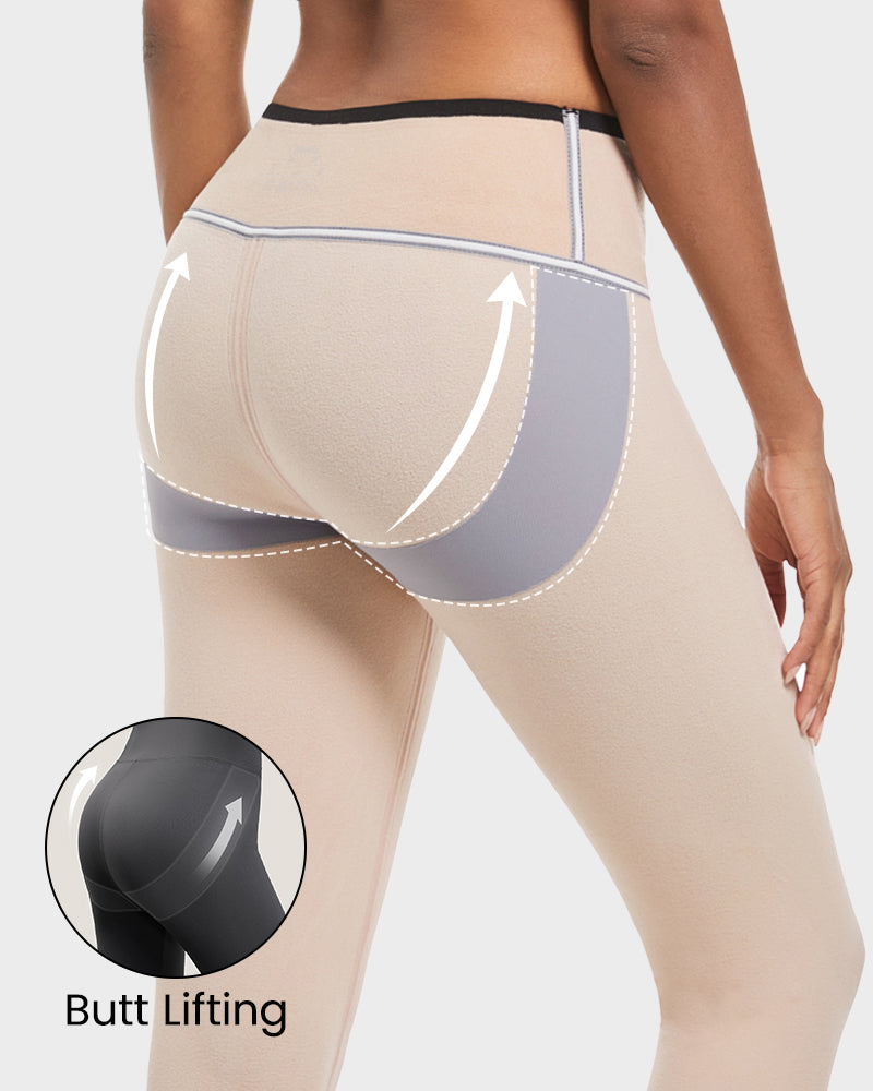 Cozy High Waist Fleece Lined Leggings: Ultimate Butt Lift & Warmth