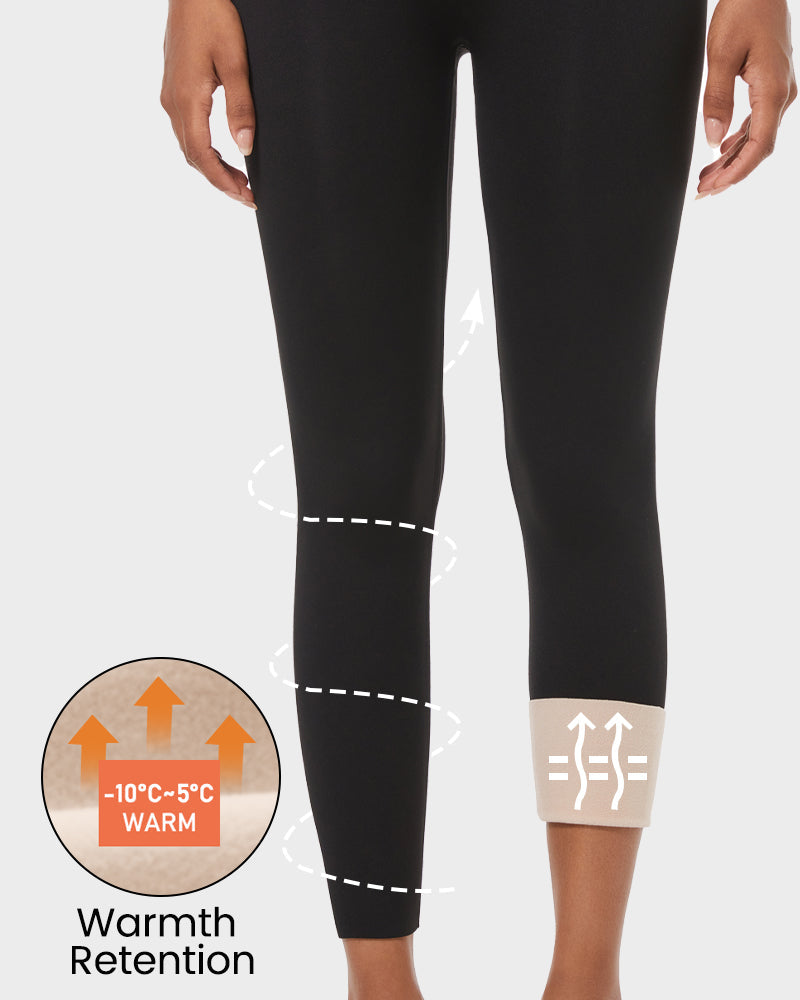 Cozy High Waist Fleece Lined Leggings: Ultimate Butt Lift & Warmth