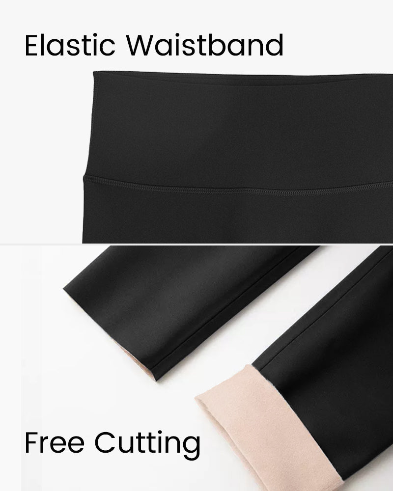 Cozy High Waist Fleece Lined Leggings: Ultimate Butt Lift & Warmth