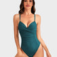 Flattering Underwired Push-Up Ruched One-Piece Swimsuit for Women Beachwear