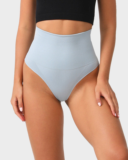 Seamless High-Waist Tummy Control Thong for Smooth Silhouette Everyday Comfort
