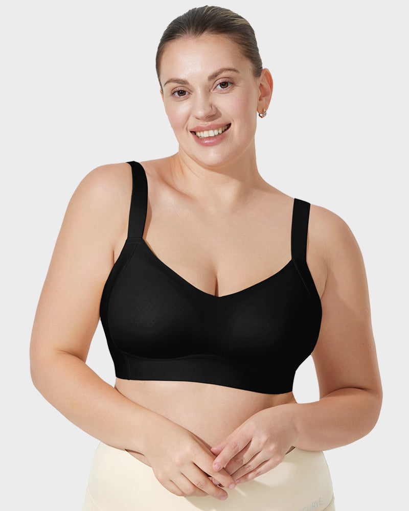 Comfortable Full Coverage Longline Smoothing Wireless Bra for Everyday Support