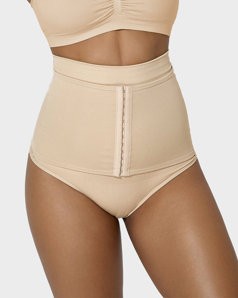 Ultimate Double-Layer High Waist Tummy Control Shaping Thong for Women