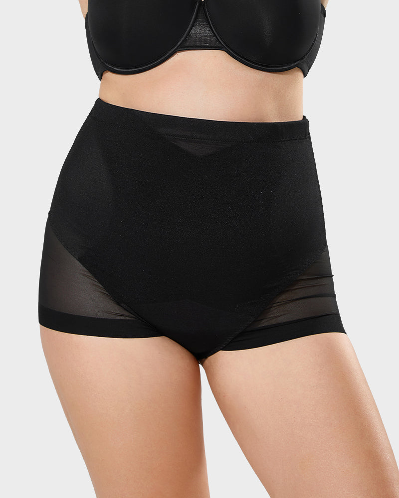 High Waist Mesh Tummy Control Butt Lifting Shaping Panty for Women