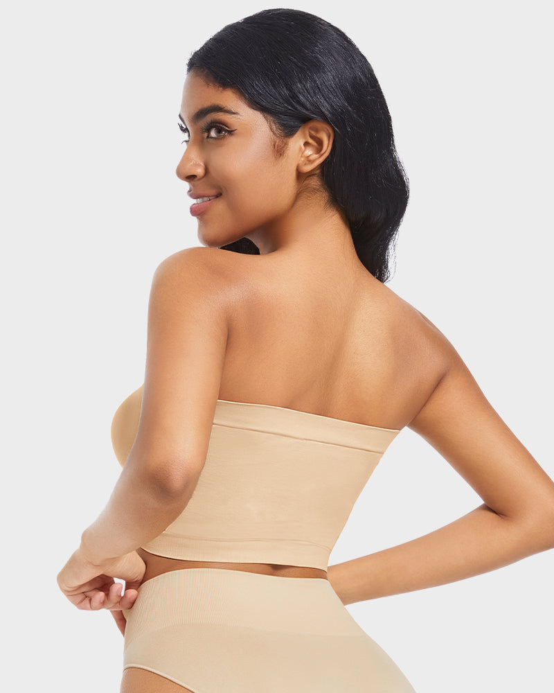 Seamless Wireless Bandeau Bra: Ultimate Comfort, Non-Padded, Strapless Support