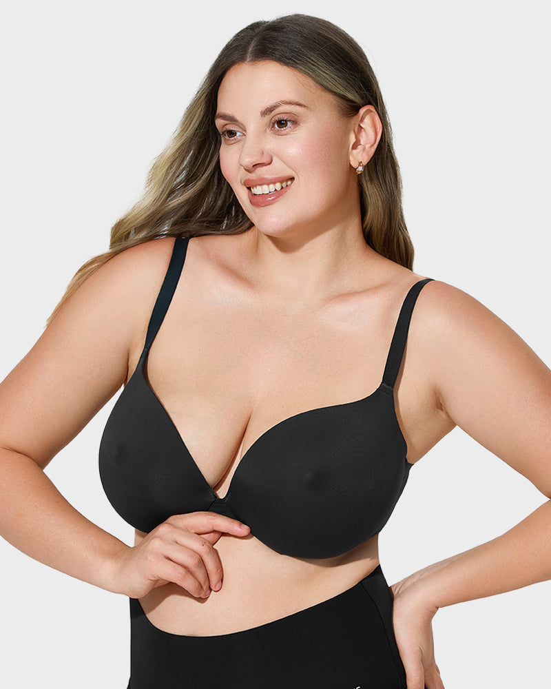 Invisible Seamless Comfort Push-Up Bra for Natural Lift & Smooth Silhouette