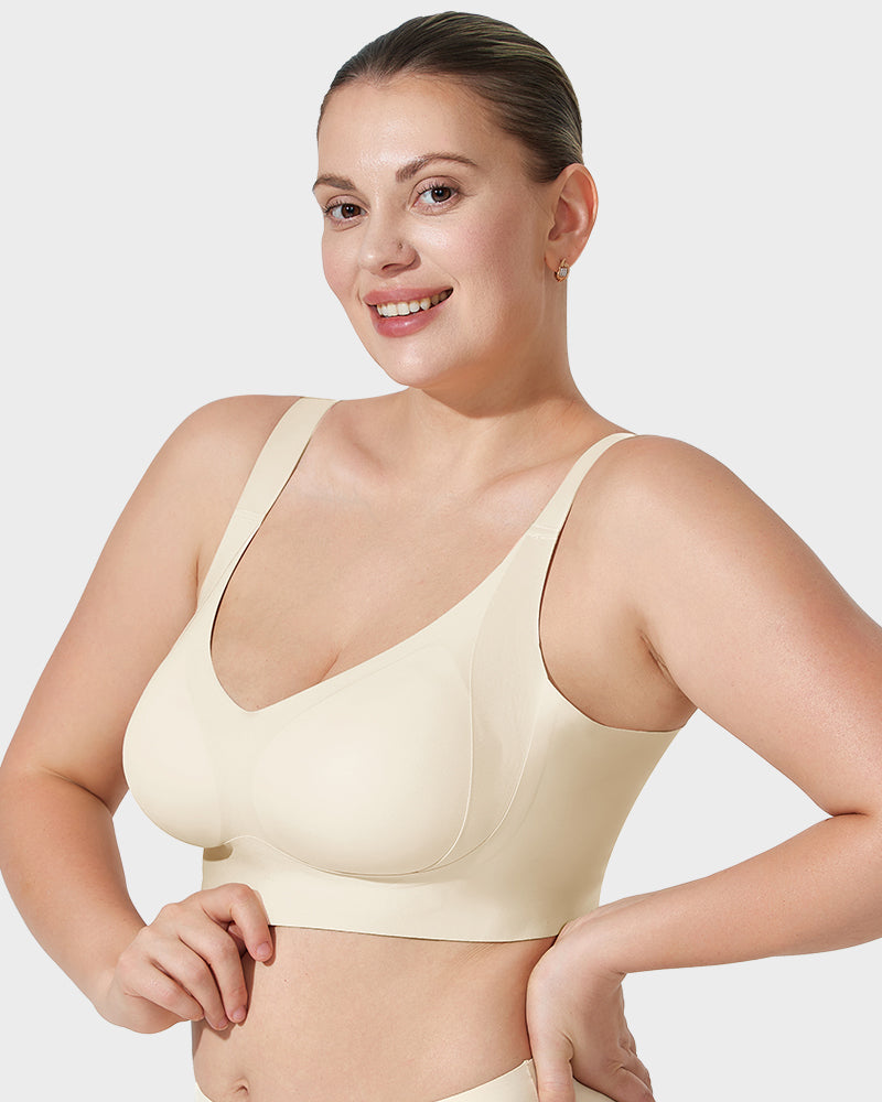 Ultimate Comfort Seamless Wireless Shaper Bra for Everyday Support & Lift