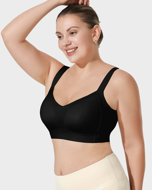 Comfortable Full Coverage Longline Smoothing Wireless Bra for Everyday Support