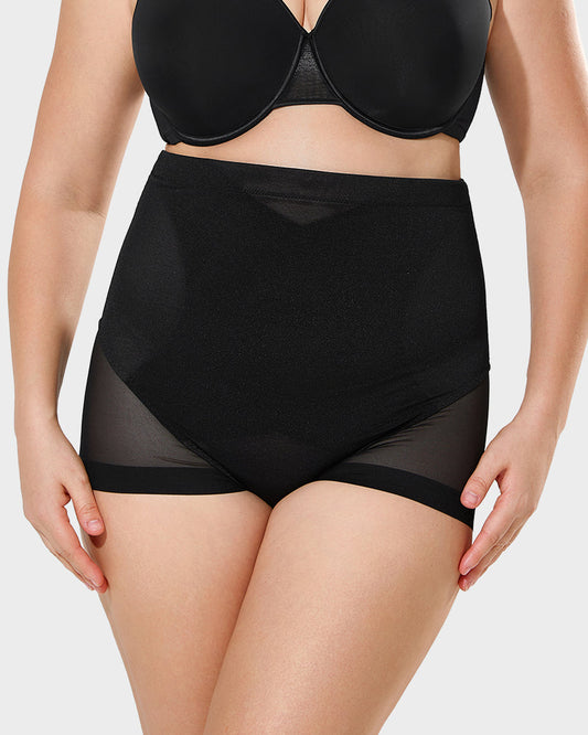 High Waist Mesh Tummy Control Butt Lifting Shaping Panty for Women