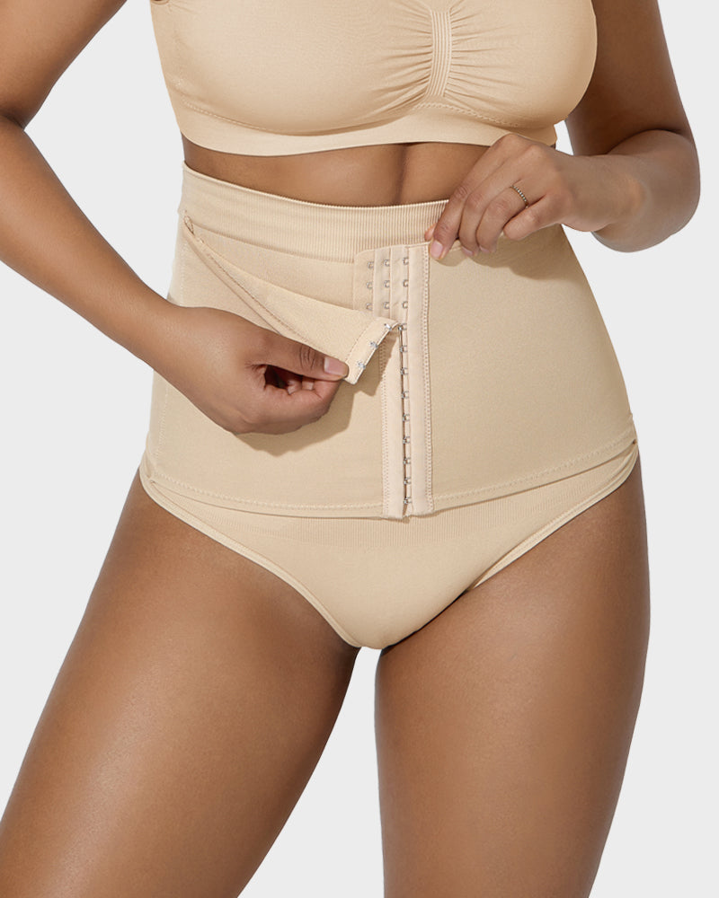 Ultimate Double-Layer High Waist Tummy Control Shaping Thong for Women