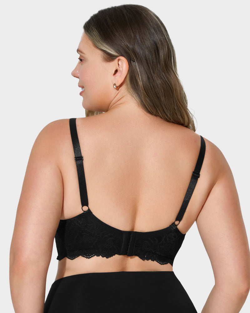 Elegant Lace Full Coverage Push-Up Bra for Ultimate Comfort & Lift