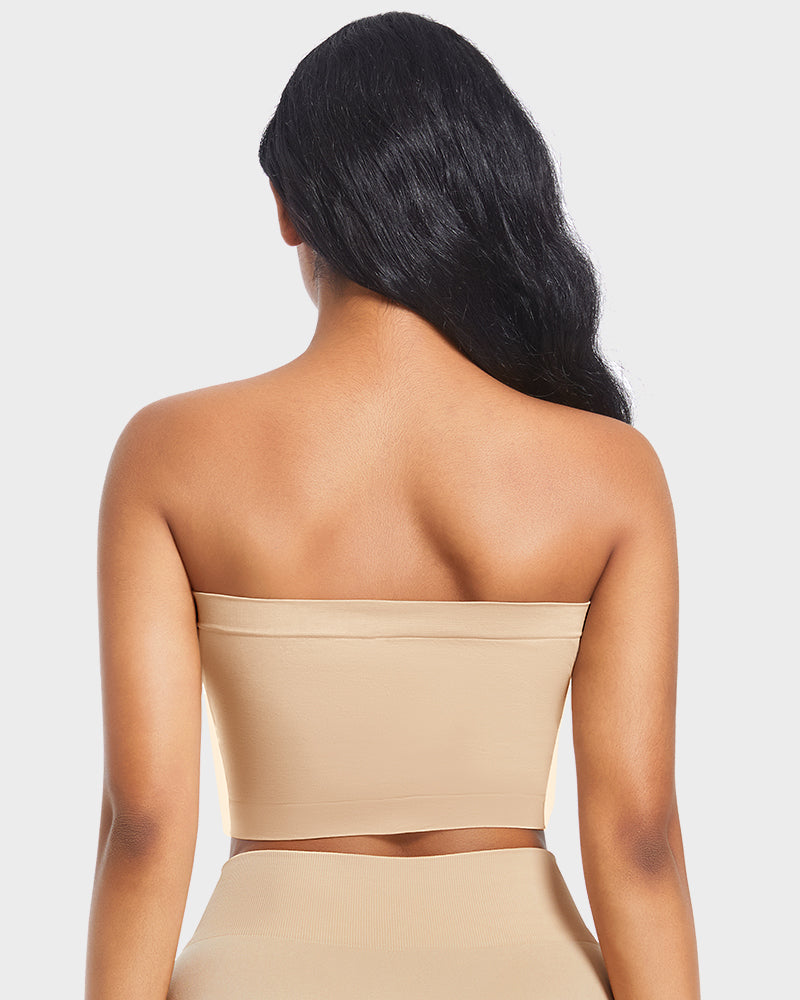 Seamless Wireless Bandeau Bra: Ultimate Comfort, Non-Padded, Strapless Support