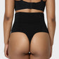 High Waist Criss-Cross Mesh Shaping Thong Panty for Tummy Control