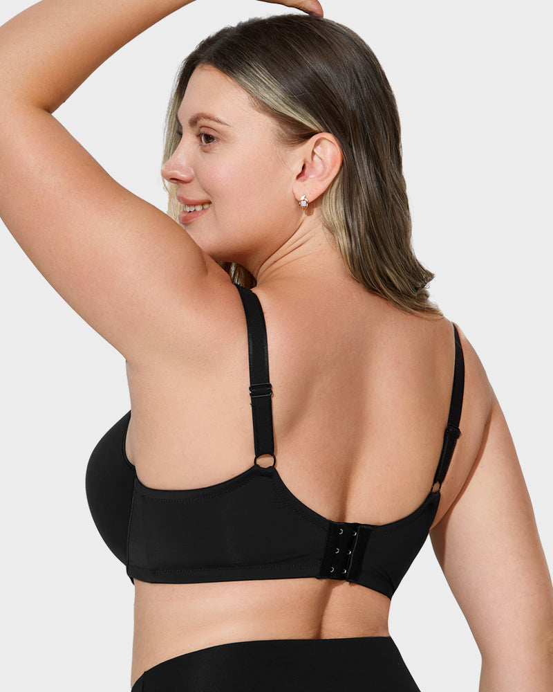 Supportive Full Coverage Mesh Underwired Molded Cup Bra for Enhanced Comfort