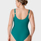 Deep V Crossover Ruched One-Piece Swimsuit | Tummy Control, Flattering Design