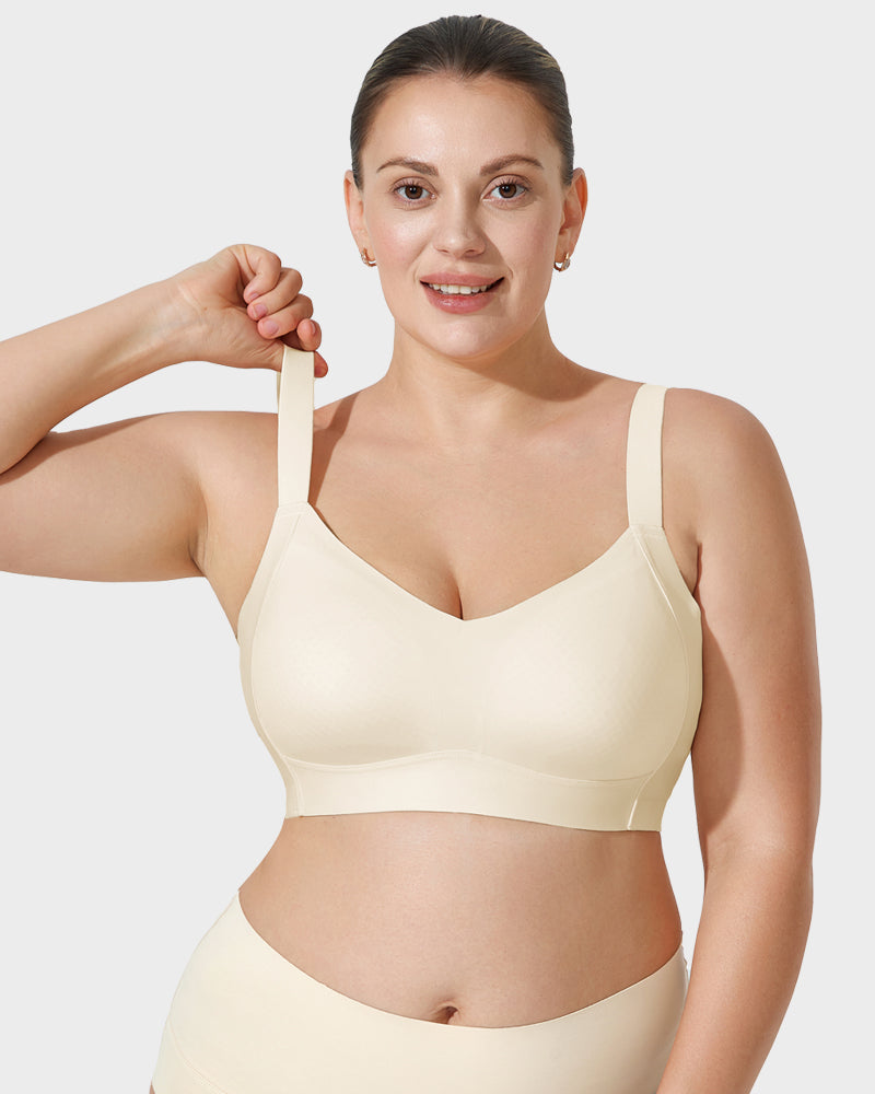 Comfortable Full Coverage Longline Smoothing Wireless Bra for Everyday Support