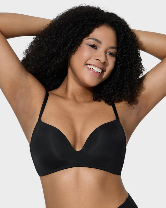 Comfortable Seamless One-Piece Molded Wireless Bra for Invisible Smoothing Support