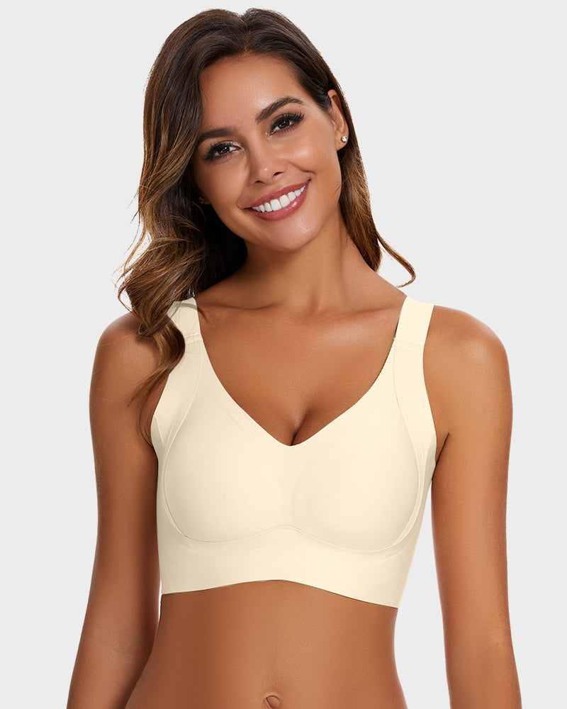 Ultimate Comfort Seamless Wireless Shaper Bra for Everyday Support & Lift