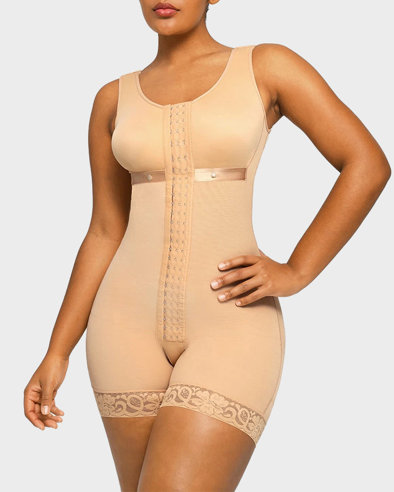 Post-Surgical Compression Shapewear Faja with Hooks for Liposuction Recovery
