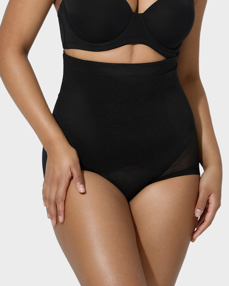 High Waist Mesh Tummy Control Butt Lifting Shaping Panty for Women