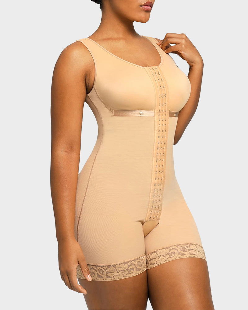 Post-Surgical Compression Shapewear Faja with Hooks for Liposuction Recovery