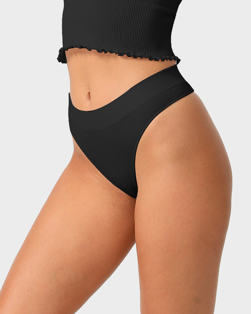 Seamless Low-Rise Thong 3-Pack: Everyday Comfort, Invisible Fit, Soft Stretch Underwear