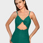 Front Tie Built-In Shapewear Sculpting Swimsuit