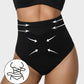 High Waist Criss-Cross Mesh Shaping Thong Panty for Tummy Control